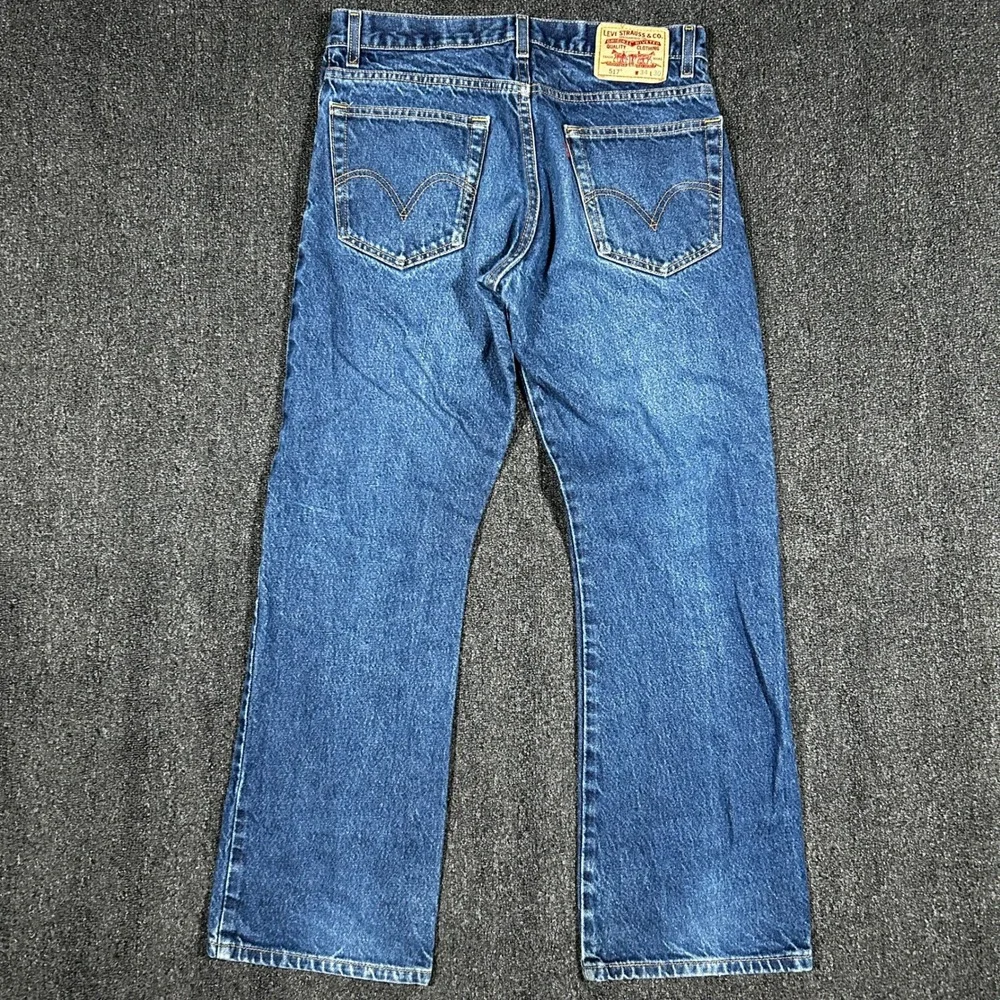 Levis 517 Bootcut Jeans Mens 34x30 Blue Medium Wash Excellent Denim Pants 0912